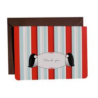 UFF Thank You Note Card - Penguin (1 Card + 1 Envelope + 1 Sticker) | Rungtong & Co. Stationery Line