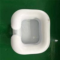 ZQXFP LYX@ Inflatable wash Basin, wash Basin Medical Inflatable Comfortable White Environmentally Friendly Portable Small Size Laundry Trough Family Care Pregnant Women Medical 353035CM