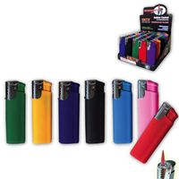 10 Pack Windproof Lighters Rubber Coated Jet Flame Cigarette Lighters