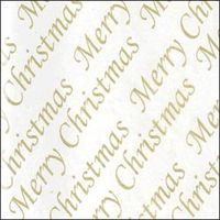 Gold Merry Christmas Tissue Paper (4 Sheets)