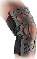 DonJoy Reaction Web Knee Support Brace with Compression Undersleeve: Grey, X-Small/Small