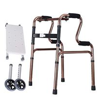 Luxurious Folding Medical Walking Mobility Aid Rollator Light Weight Walker Adjustable Height for Elderly, Seniors, Handicap, Disabled Max 180kg