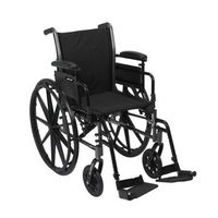 McKesson Lightweight Wheelchair with Swing Away Footrests - 16-Inch Seat Width - 1 Each / Each - 31624201