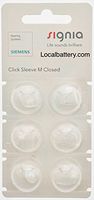 Siemens Signia Click Sleeve, Medium Closed for RIC and SILK Products