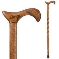 Brazos Walking Cane for Men and Women Handcrafted of Lightweight Wood and made in the USA,  Brown Oak, 37 Inches