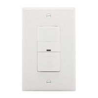 EATON Wiring OS306U-W 600W Wall Mount Occupancy Vacancy Sensor, White