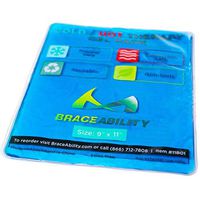 BraceAbility Reusable Heat/Ice Pack for Injuries | Kid Friendly, Flexible Hot and Cold Therapy Gel Compress, Large Microwavable Hip Wrap, Back or Knee Pain Aid, Medical Surgery Icing Bag (9" x 11")