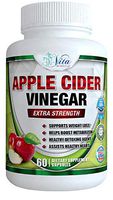 Pure Apple Cider Vinegar Capsules - 1300mg Best ACV Pills Support Digestion, Detox, Cleanser - Supplements Heart Health and Blood Sugar Metabolism