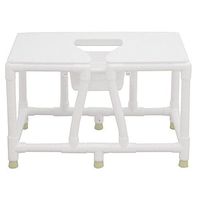 MJM International 156-FSS-26 Bariatric Bedside Commode with Full Support Seat, No Back, 26"