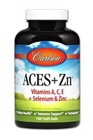Carlson - ACES + Zn, Vitamins A, C, E + Selenium & Zinc, Cellular Health & Immune Support, Antioxidant, 180 Softgels