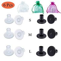 High Heel Protectors, Codace High Heel Stoppers for Any Weddings & Outdoor Events Protecting Shoe Heels, Stop Sinking at Grass/Gravel/Bricks and Cracks (3 Pairs Black +3 Pairs White)