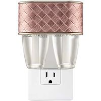Bath and Body Works Quilted Rose Gold NIGHTLIGHT Scent Switching Wallflowers Duo Plug
