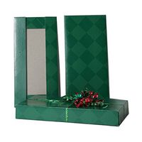 JAM PAPER Gift Box - 5 1/2 x 11 1/2 x 1 1/2 - Green Diamond - Sold Individually