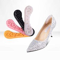 Heel Cushion Pads Heel Shoe Grips Liner, Self-Adhesive 4D High Heel Cushion Snug Inserts Foot Care Protector for Men’s and Women’s Loose Shoes-Heel Pain Relief Heel Cushion Inserts (Pink, 0.1in)