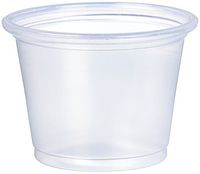 Dart 1 Ounce Clear PP Portion Container 125 Cups Per Pack