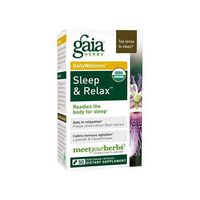 Gaia Herbs, Sleep & Relax, Sleep Support, Non Habit Forming Herbal Sleep Aid, California Poppy, Lavender, Vegetarian Liquid Capsules, 50 Count
