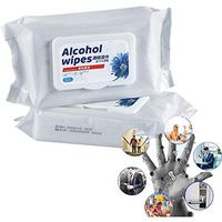 Maylai Alcohol Detergent Wipes for Adult(2 Packs,100Wipes)，Large Wet Wipes(8"x6"),75% Soft Alcohol Wipes for All-Purpose Cleaning