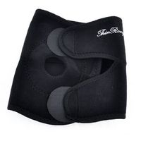 Dimart Hole Out Design Elastic Compression Black Rubber Adjustable Knee Support