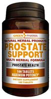 Prostate Support - Natural Remedies for an Enlarged Prostate, Reduce Frequent Urination, Multi Herbal Formula, Prostate Health - 100 Tablets Maximum Potency