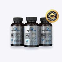 Migraine Stop - Natural Migraine Relief Supplement | Neurologist Recommended #1 in USA | Gluten, GMO, Lactose, Preservatives Free | 90 Vegan Capsules - 3 Pack