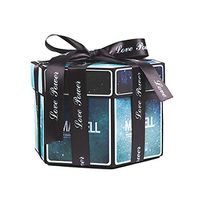 BELUPAI Explosion Gift Box Finished Creative Beautiful Theme DIY Memory Photo Album Surprise Scrapbooking Surprise Box with Handbag Gifts for Birthday Valentines Day Engagement Wedding Anniversary