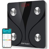 ZOETOUCH Scales for Body Weight Digital Bathroom Scale Smart Bluetooth Body Fat Scale Body Composition Analyzer with App, 400 lbs