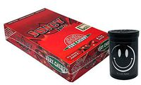 Herb Airtight Container Fresh Kettle with Juicy Jay's Very Cherry 1.25 Flavored Hemp Rolling Papers 24 Count Box DC Crafts Nation- Happy Face