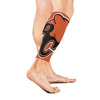 Stretch Sport Calf Sleeve BC Cheetah Logo Protective Guard for Men Women - Best Footless Compression Socks for Shin Splints, Running,Basketball Football (1 Pair)