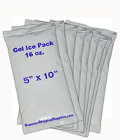 16 Oz. (1 Lb.) Gel Ice Pack 5" X 10" (15 Count)