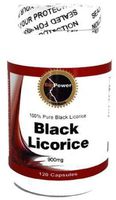 Black Licorice # 240 Capsules # 900mg Detoxification, Diuretic and Laxative Benefits (2 Bottles)