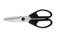 MOJO-HOME Ceramic Scissors Kitchen Utility Office Classroom Cooking Scissors Shears - White Blade/Black Handle