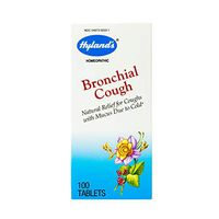 Cough Medicine for Adults, Hyland's Bronchial Cough Tablets, Natural Relief of Cough with Mucus Due to Cold, 100 Count