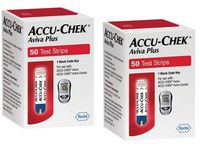 Accu-Chek Aviva Test Strips 100Ct Nfrs (2 Boxes of 50ct = 100ct Total)