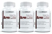 Complete One A Day Zinc Multivitamin for Active Men from Alpha-Multi | Supports Prostate & Cardiovascular Health with Vitamin D, A, C, E, B12 | Boost Energy, Libido, Virility | 3 Bottles, 60 Tabs Each