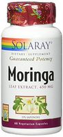 Solaray Guaranteed Potency Moringa Leaf Extract 450 mg VCapsules, 60 Count