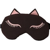 Da.Wa Cute Cat Soft Sleep Mask Blindfold Smooth Eye Mask Blocks Light Eye Cover Allow Deep Relaxation