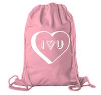 Valentine's Day Bags, Cotton Drawstring Cinch Backpacks, Valentines Day Gift Bags - 3PK Watermelon CA2725VAL S7