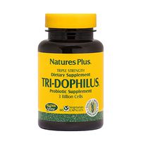 NaturesPlus Tri-Dophilus - 3 Billion Cells, 60 Vegetarian Capsules - Maximum Potency Probiotic Supplement - Friendly Intestinal Bacteria - Gluten-Free - 60 Servings