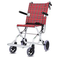 Wheelchair Lite Aluminium Attendant-Propelled Wheelchair Lightweight And Foldable Frame Disability Portable Transit Travel Chair Ultra-Light Escape Chair Portable Mobility Can Bear 100kg lightweight p