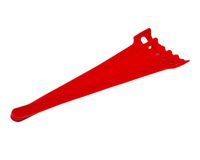 NavePoint 8 Inch Hook and Loop Reusable Strap Cable Cord Wire Ties 75 Pack Red