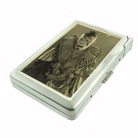 Perfection In Style Metal Cigarette Case with Built in Lighter Vintage Creepy Clowns Design 006