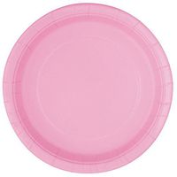 Light Pink Paper Plates, 50ct