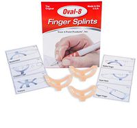3-Point Products Oval-8 Finger Splint Size 6 (Pack of 3)