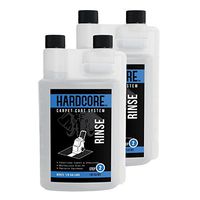 Carpet & Upholstery Rinse by HARDCORE Carpet Care System Step 2. Great for any carpet cleaner or shampooer! Highly Concentrated for a Deep Clean! Quart 2 Pk Concentrate