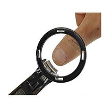 Jing Boutiques/Mini Magnifying Glass Handheld Portable High DefinitionNail Clamp Nail Knife Anti Clip Meat Safety Scissors Maps Crafts Magnifier Black