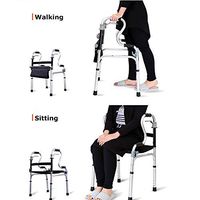XIAOXIAO Folding Walker, A Maximum Load of 100 Kg, Suitable for Elderly Walker and Lower Limb Rehabilitation Training