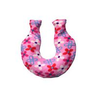 HEALIFTY Coral Fleece Covers Hot Water Bag U Shaped Neck Shoulder Hot Water Bag Water-Filled Bottle Set (1400ML Random Color)