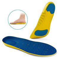 OptiFeet Soft Non Arch Support Shoe Inserts for Men & Women Shock Absorption Insoles Non-Slip for Sport