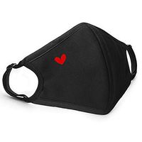 Zoylink Aniwon Unisex Mouth Mask 3D Adjustable Anti Dust Face Mouth Mask,Black Cotton Face Mask for Cycling Camping Travel