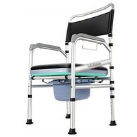 Commode Chair, Heavy-Duty Porta Potty for Adults, Toilet Safety Frame with Commode Bucket (Color : A, Size : One Size)